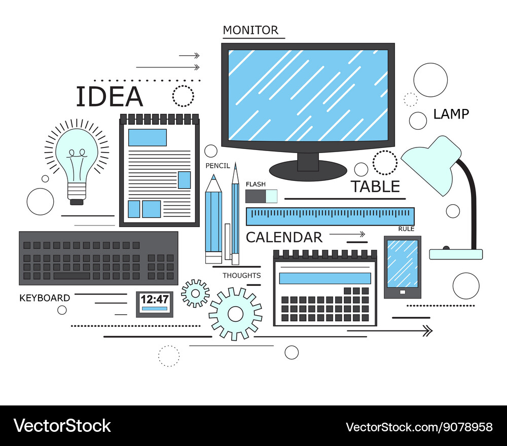 Power of knowledge learning process self Vector Image