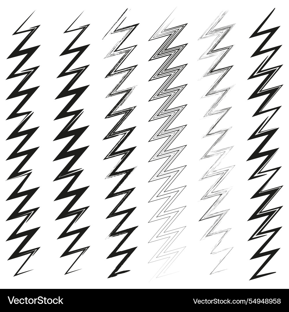Zigzag pattern icon geometric sharp symbol Zigzag pattern icon geometric sharp symbol vector image