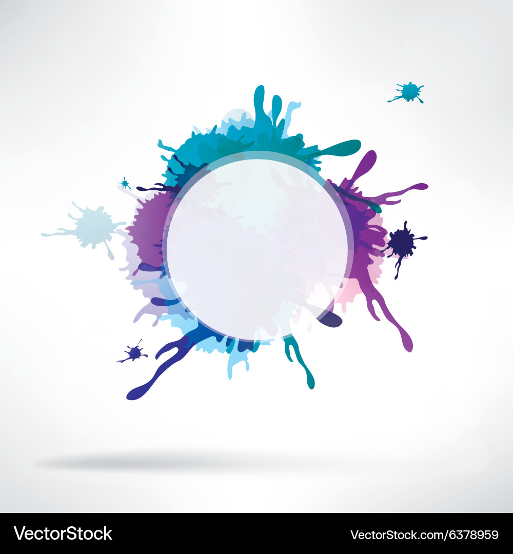 Abstract background with splash vector image