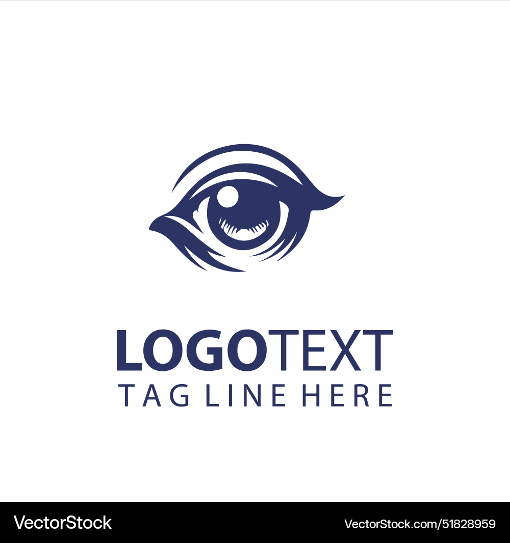 Animal eye logo Royalty Free Vector Image VectorStock