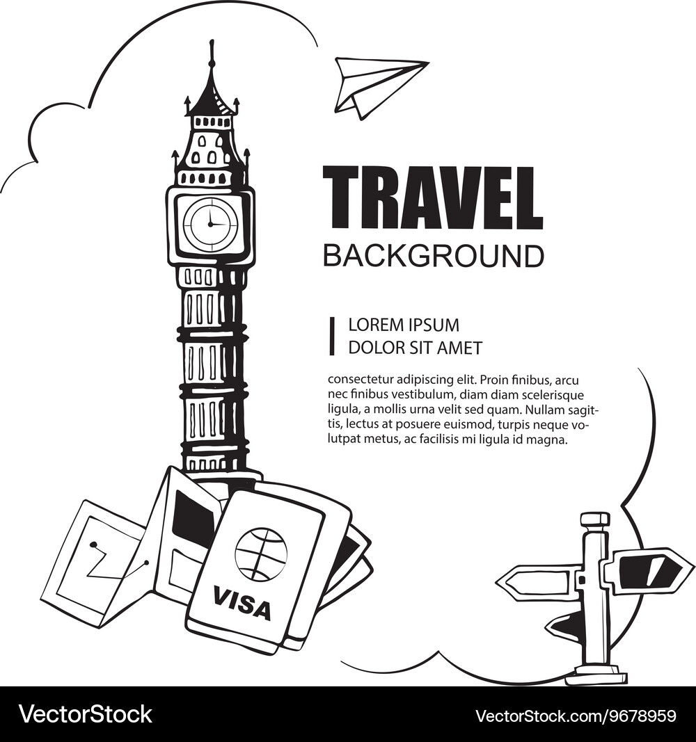 Architecture monuments Vector Image