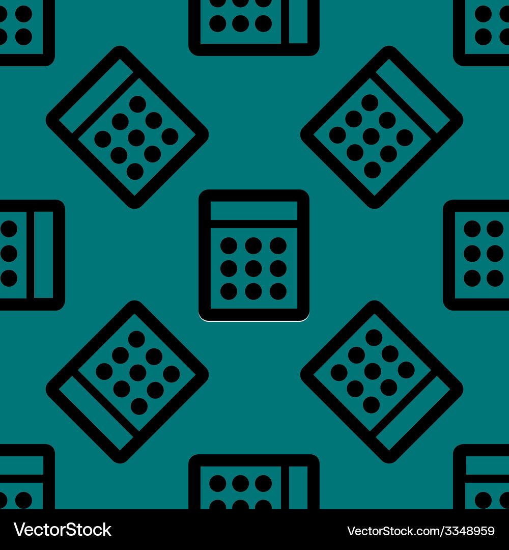 Calculator web icon flat design seamless pattern Vector Image