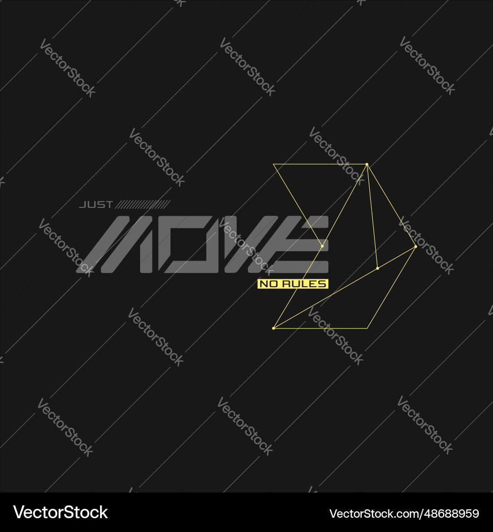 Move Forward Typography Vector Image