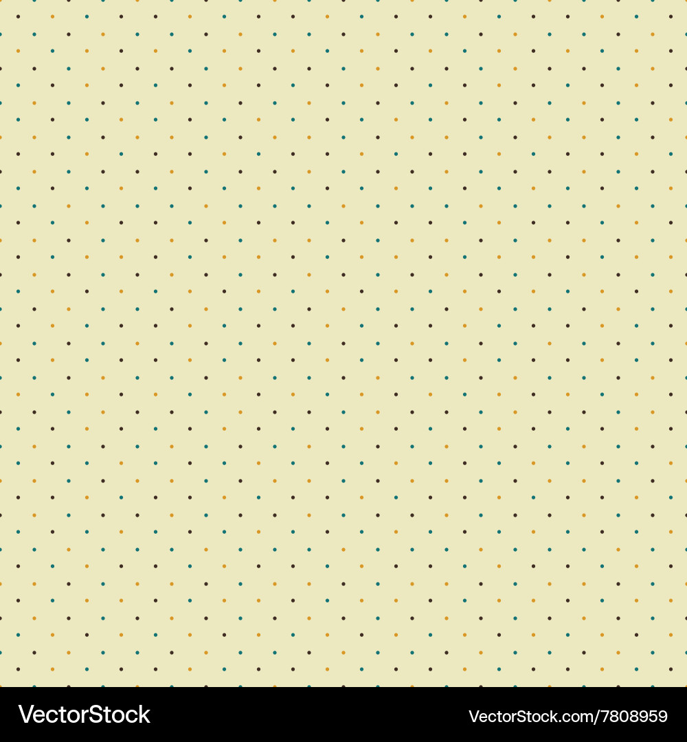 Retro Polka Dot Pattern Vector Image