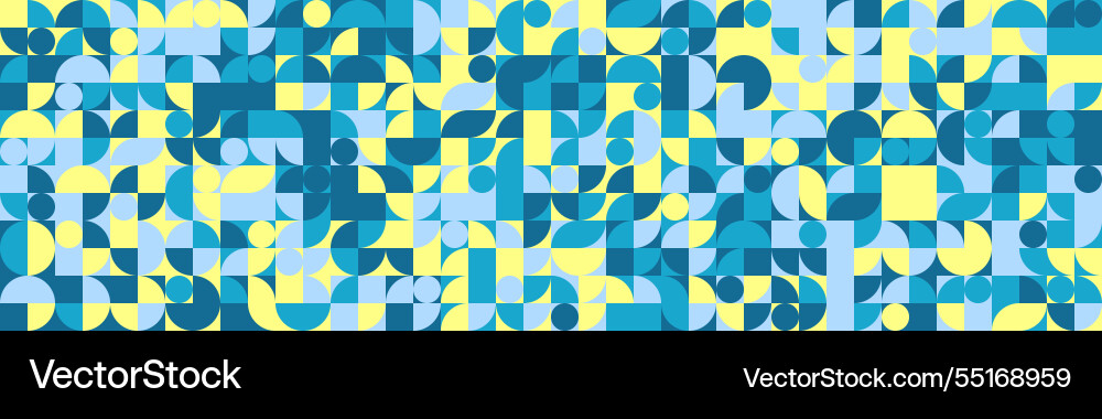 Seamless geometric pattern with textured shapes Vector Image