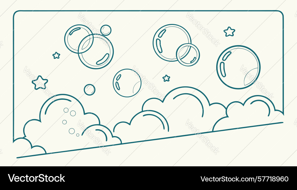 Abstract bubble pattern playful and light Vector Image