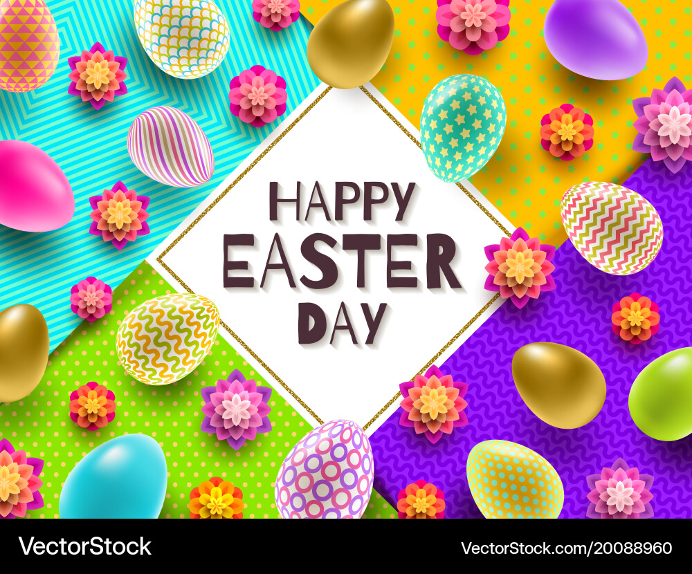 Colorful Easter Celebration Royalty Free Vector Image