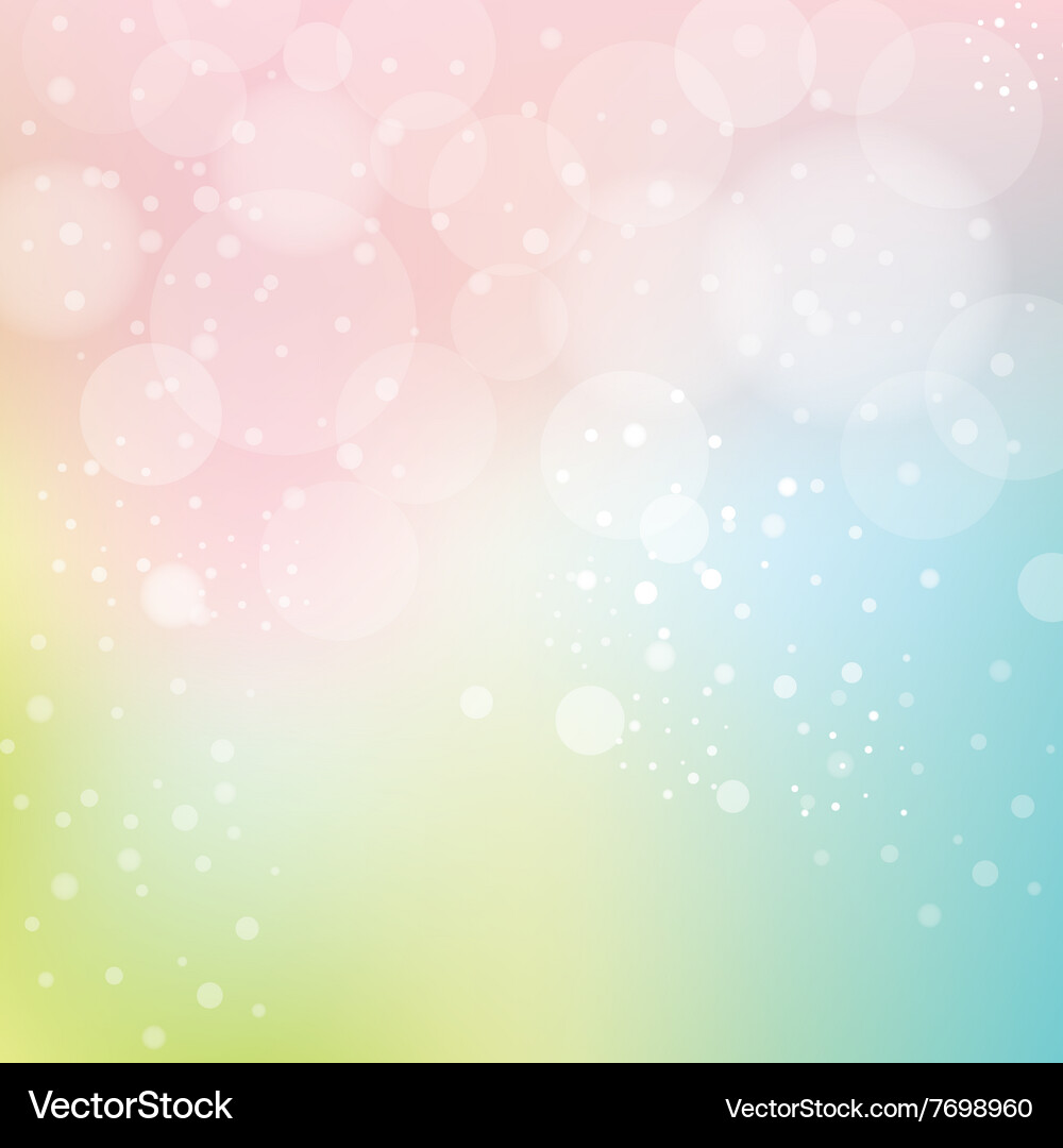 Pastel Bokeh Gradient Background Vector Image