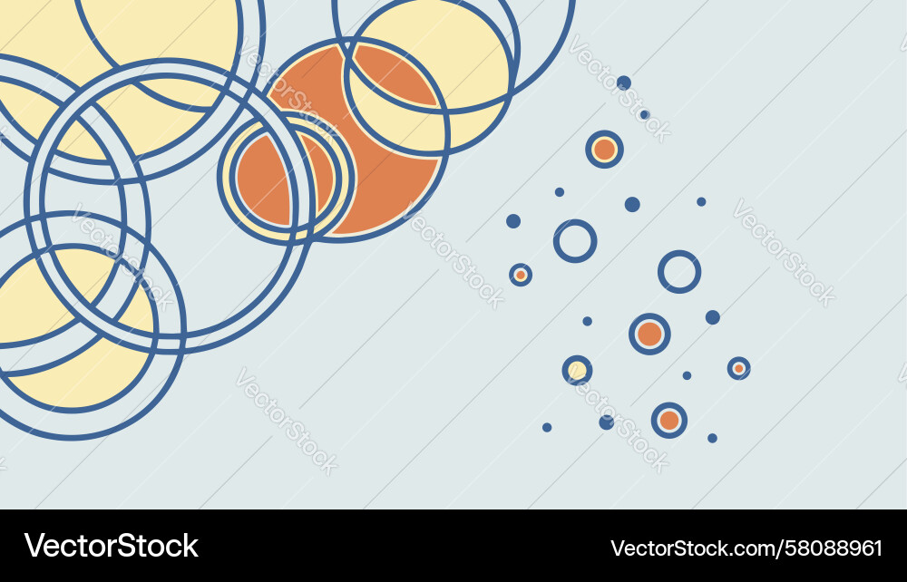 Dynamic Circles Abstract Background Vector Image