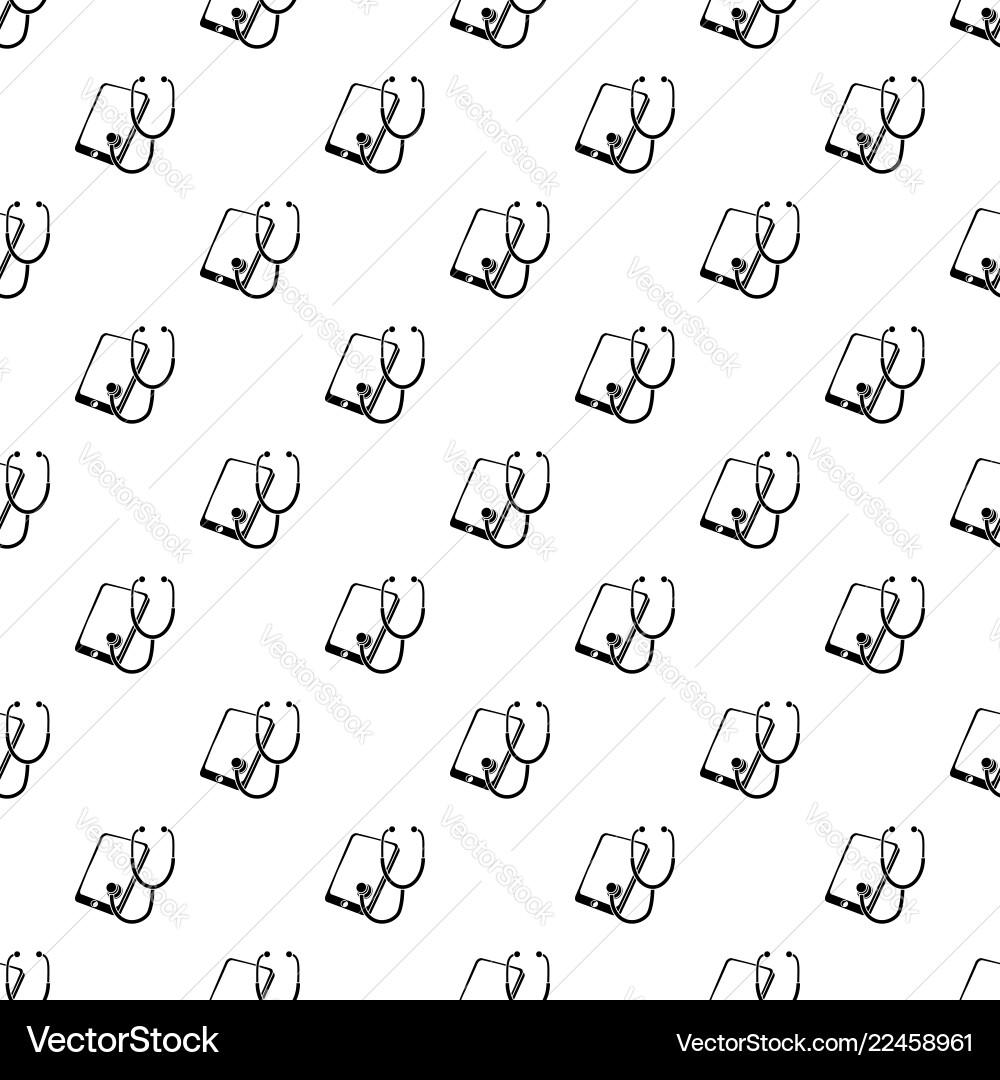 Problem search smartphone pattern seamless Problem search smartphone pattern seamless vector image