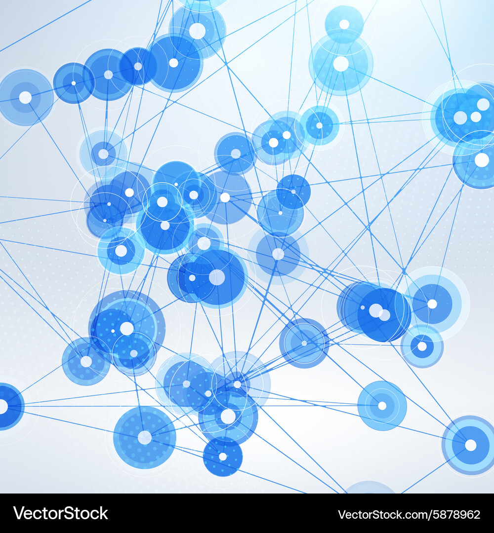 Abstract background with connected lines Vector Image