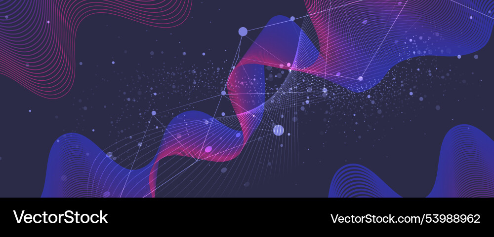 Abstract wave technology and science background Abstract wave technology and science background vector image