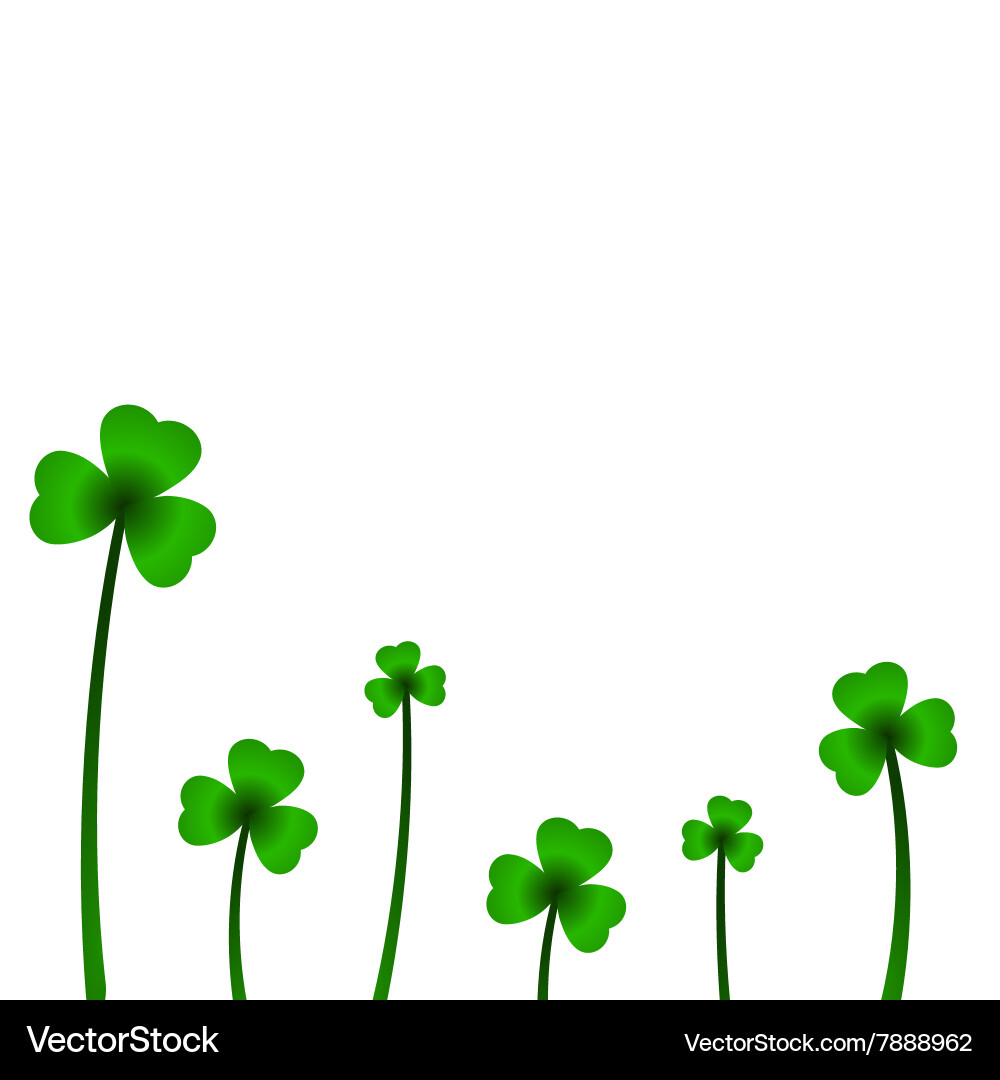 Background with clover vector image