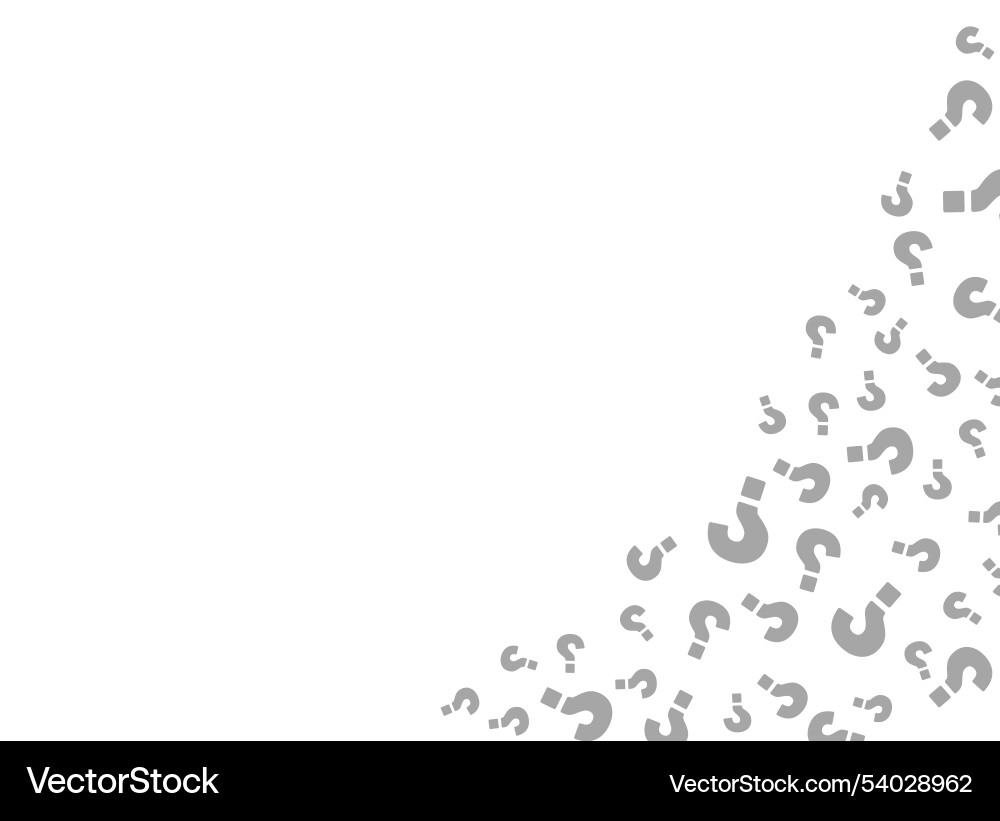 Frequently Asked Questions - Question Marks vector image