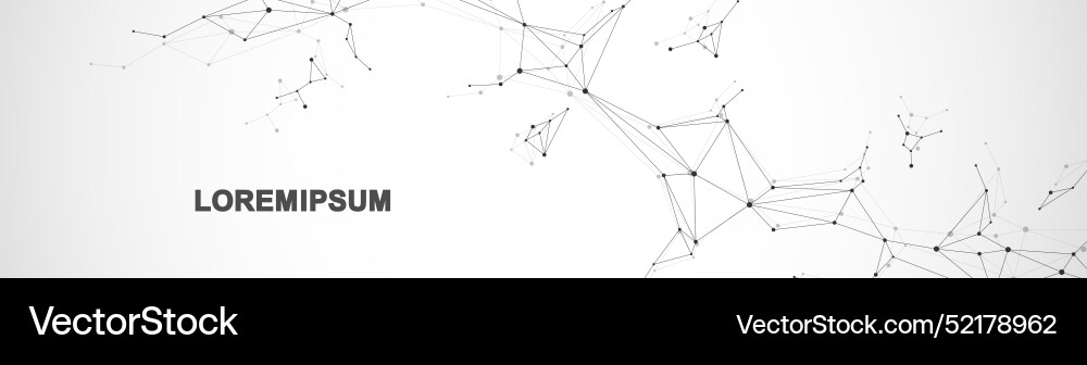 Global network connection website header or banner Global network connection website header or banner vector image