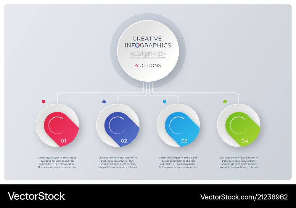 Modern style structure chart infographic design Modern style structure chart infographic design vector image