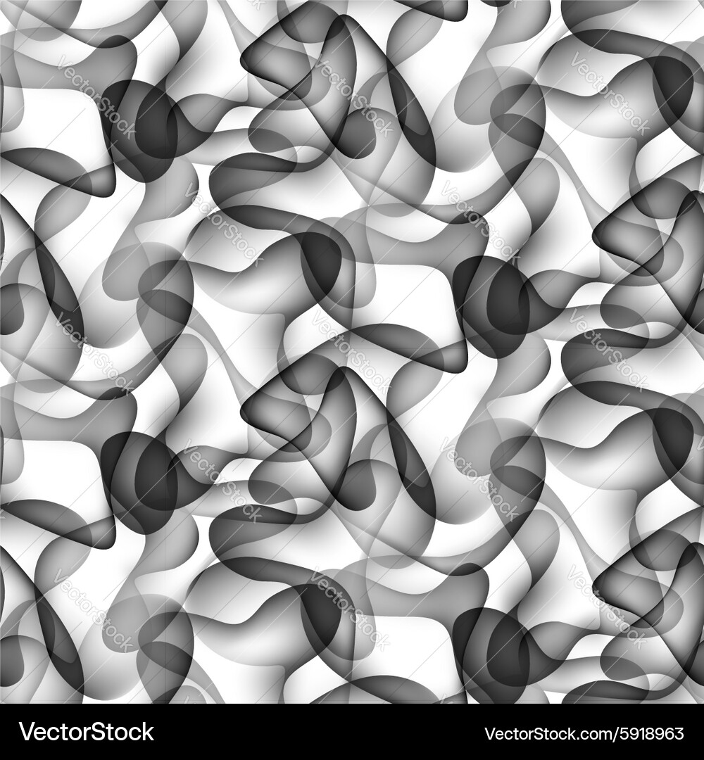 Abstract White Flowing Pattern Vector Image