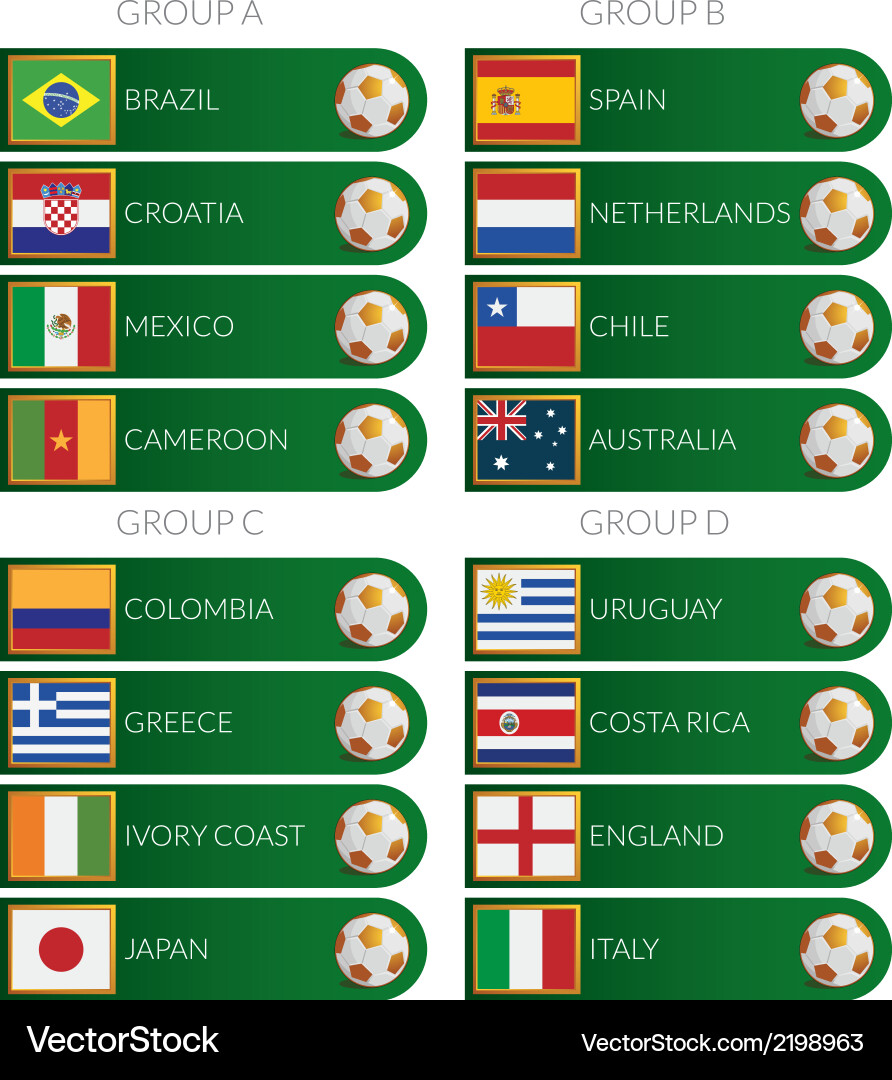 Brasilien Fußball Cup 2014 tags vektorbild
