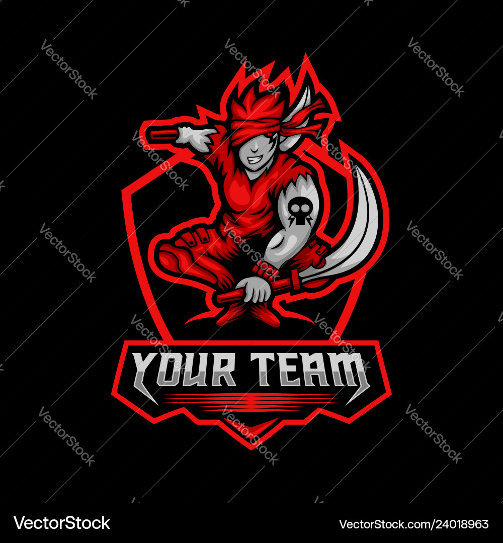 Dagger Esports Team Logo Vector Image