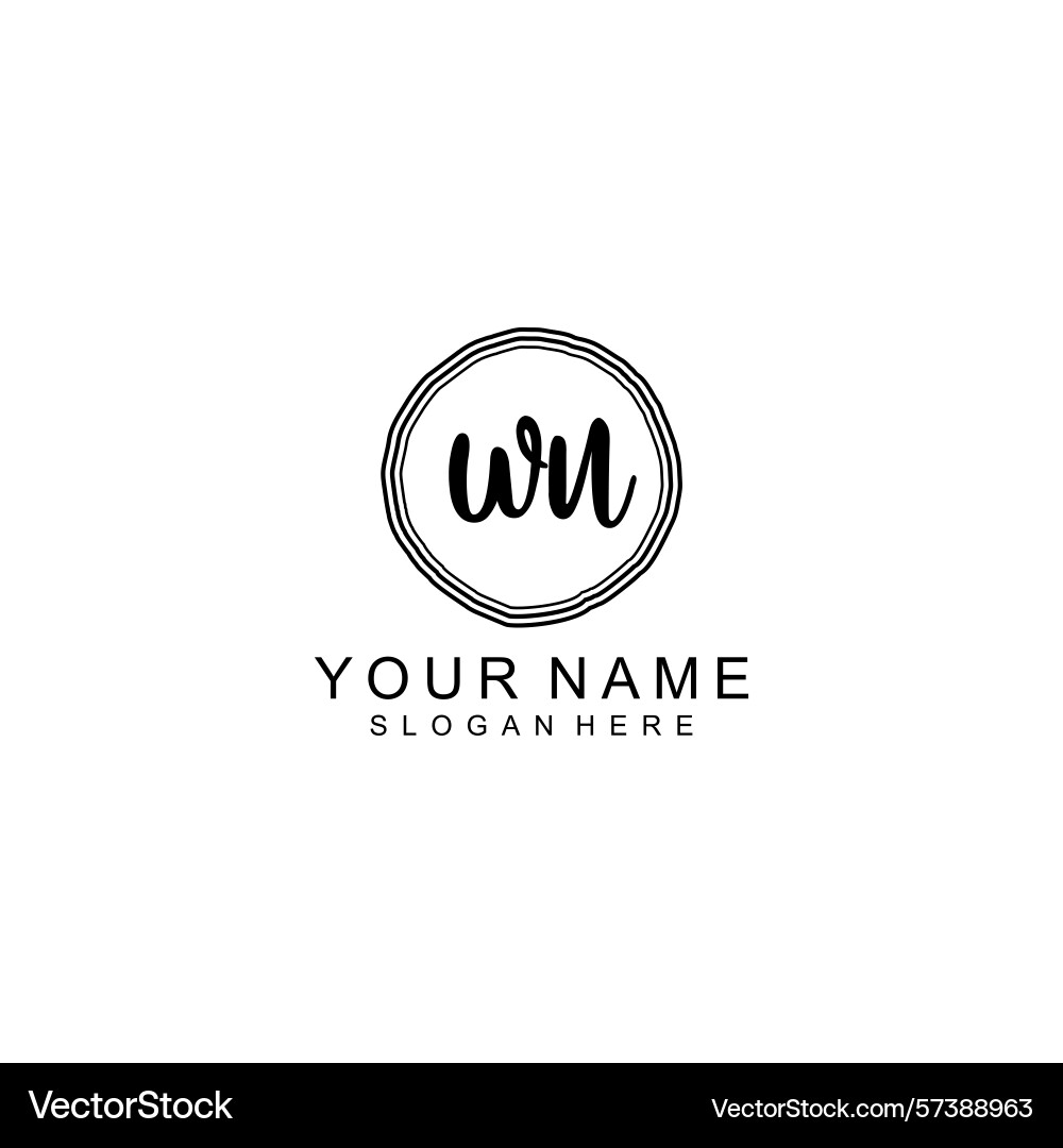 Elegant wu initial logo collection with modern Elegant wu initial logo collection with modern Vector Image