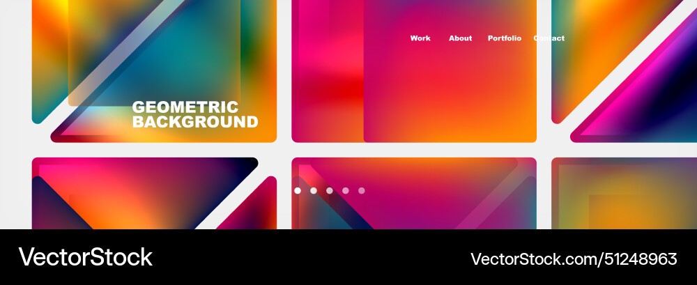 Gradient triangles composition with bright fluid Gradient triangles composition with bright fluid vector image