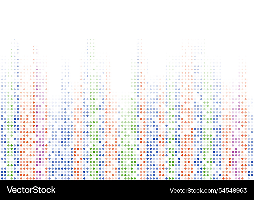 Multicolored shiny sparkling halftone dots Multicolored shiny sparkling halftone dots vector image