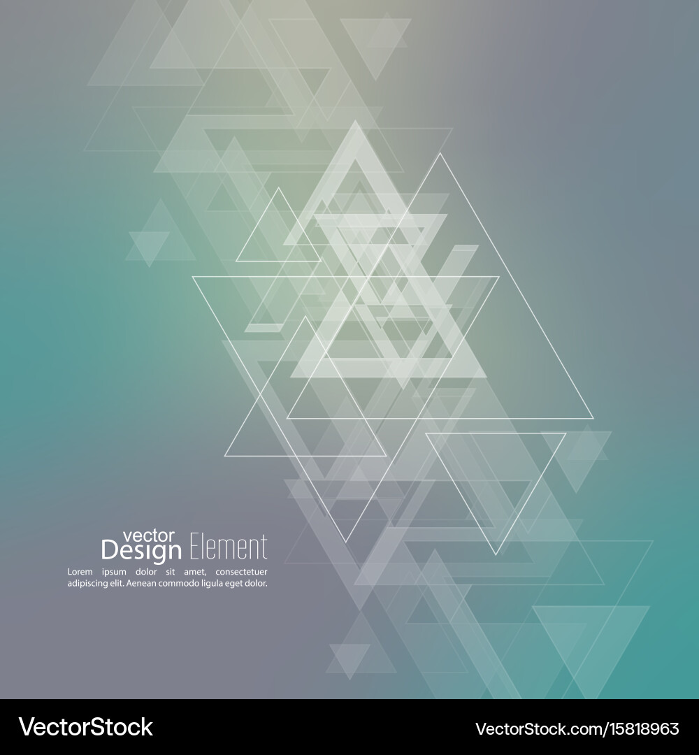 Triangular Stream Debris Vector Image