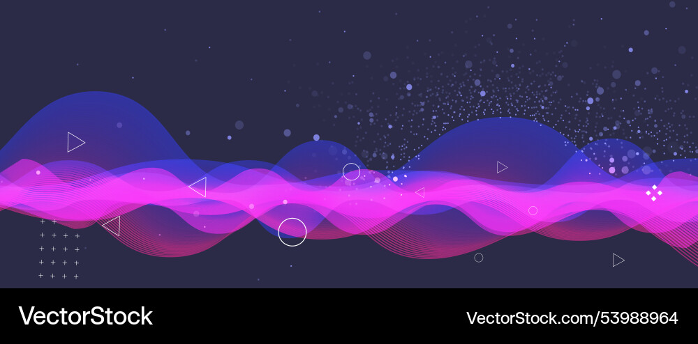 Abstract wave technology and science background Abstract wave technology and science background Vector Image