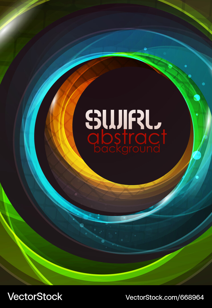 Dynamic Swirl Abstract Background Vector Image