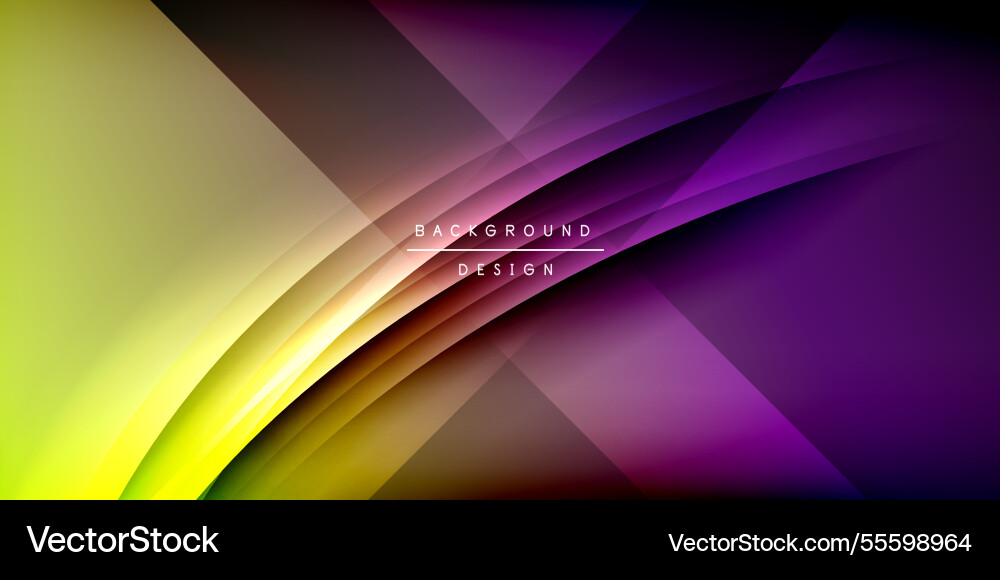 Expressive poster with shadow lines features Vector Image