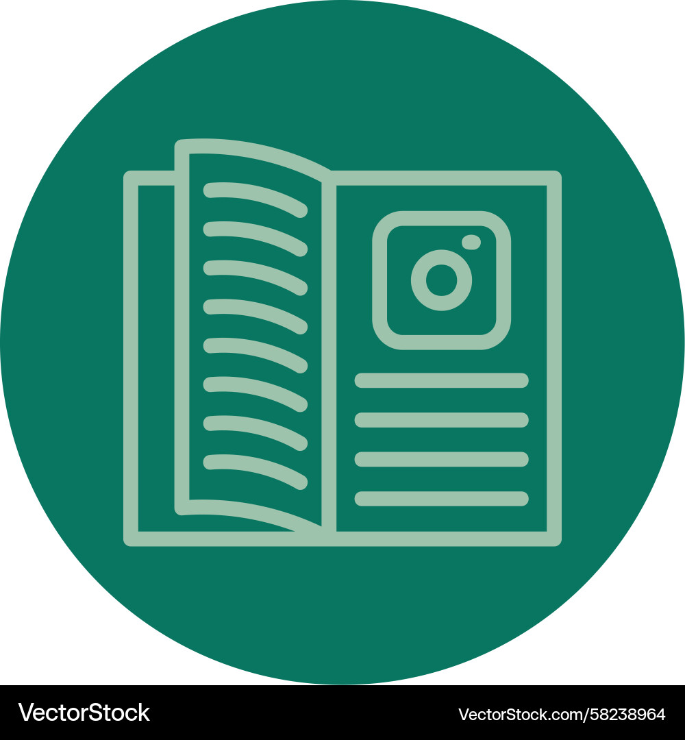 Multi-Color Line Icon - Learn Vector Image