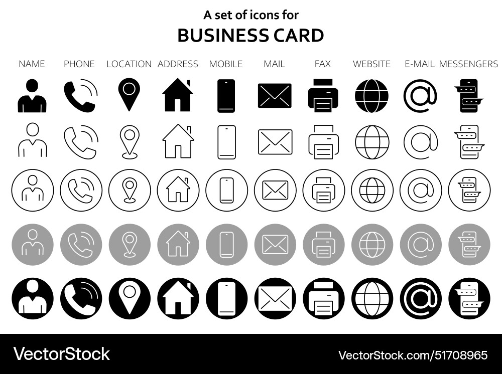 A simple but high-quality set of icons vector image