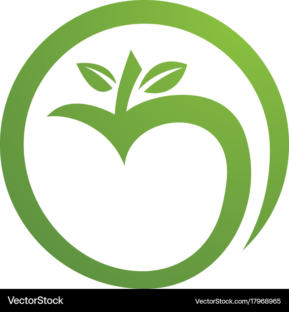Fresh Apple Icon Vector Image