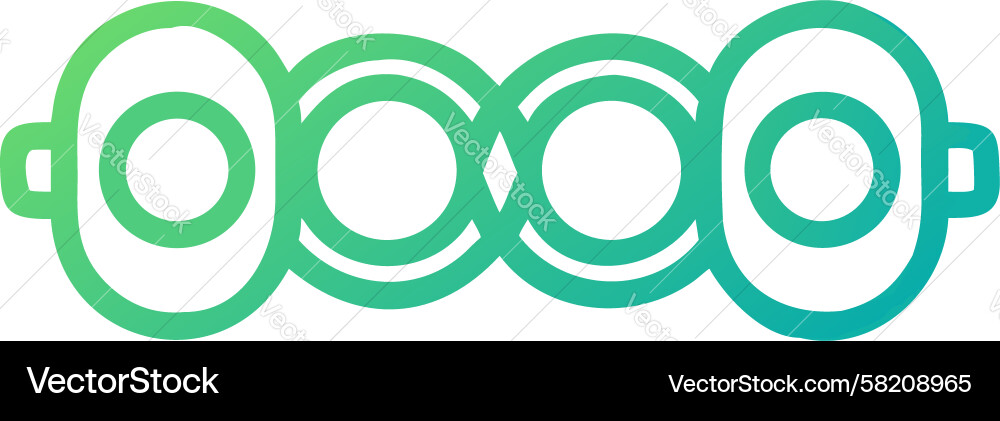 Interconnected Circle Data Network Vector Image