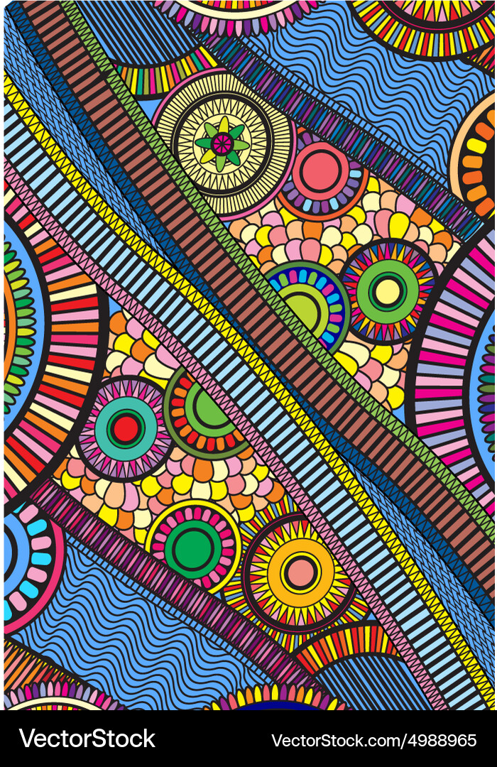 Intricate Zentangle Pattern Vector Image