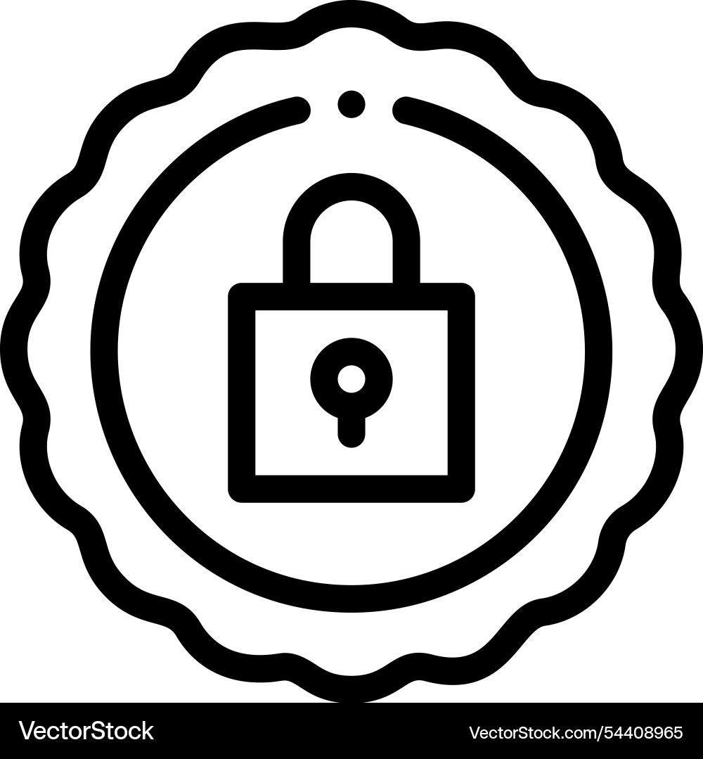 Keys icon thin linear style design isolated Keys icon thin linear style design isolated vector image