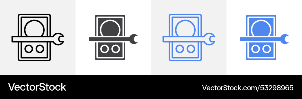 Speaker repair icon set use for web ui or app Vector Image