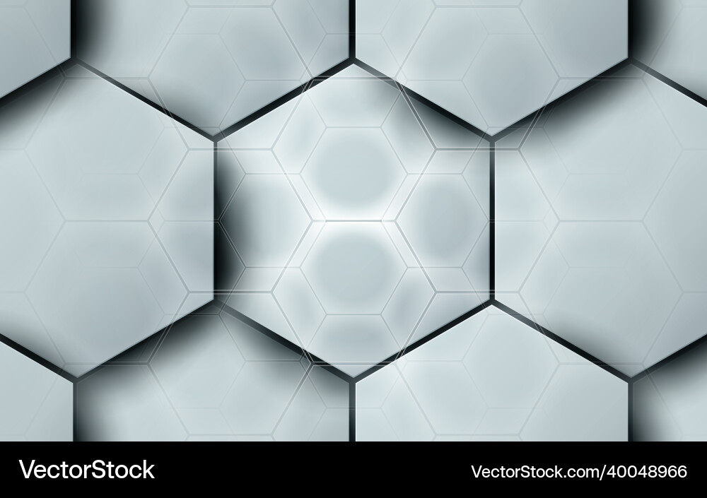 Abstract hexagon pattern with futuristic Abstract hexagon pattern with futuristic vector image