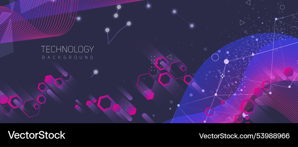 Abstract wave technology and science background Abstract wave technology and science background vector image