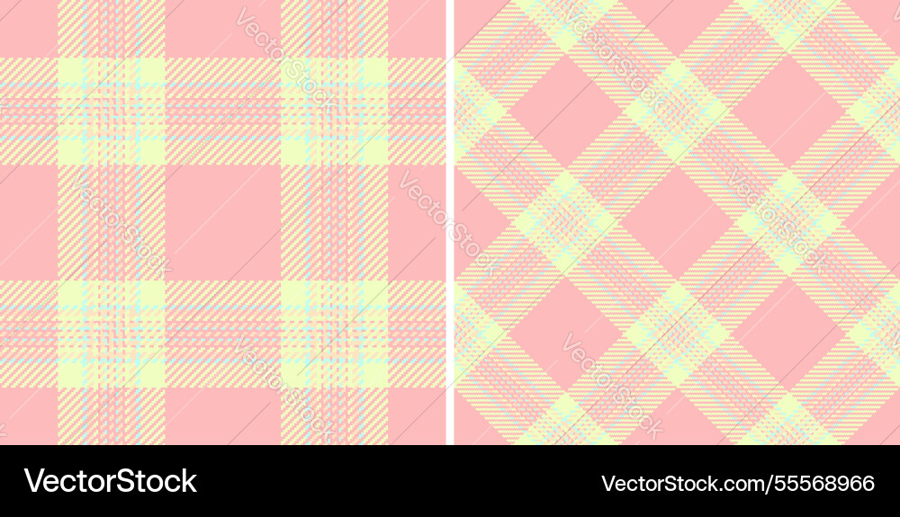 Background texture pattern of fabric check tartan vector image