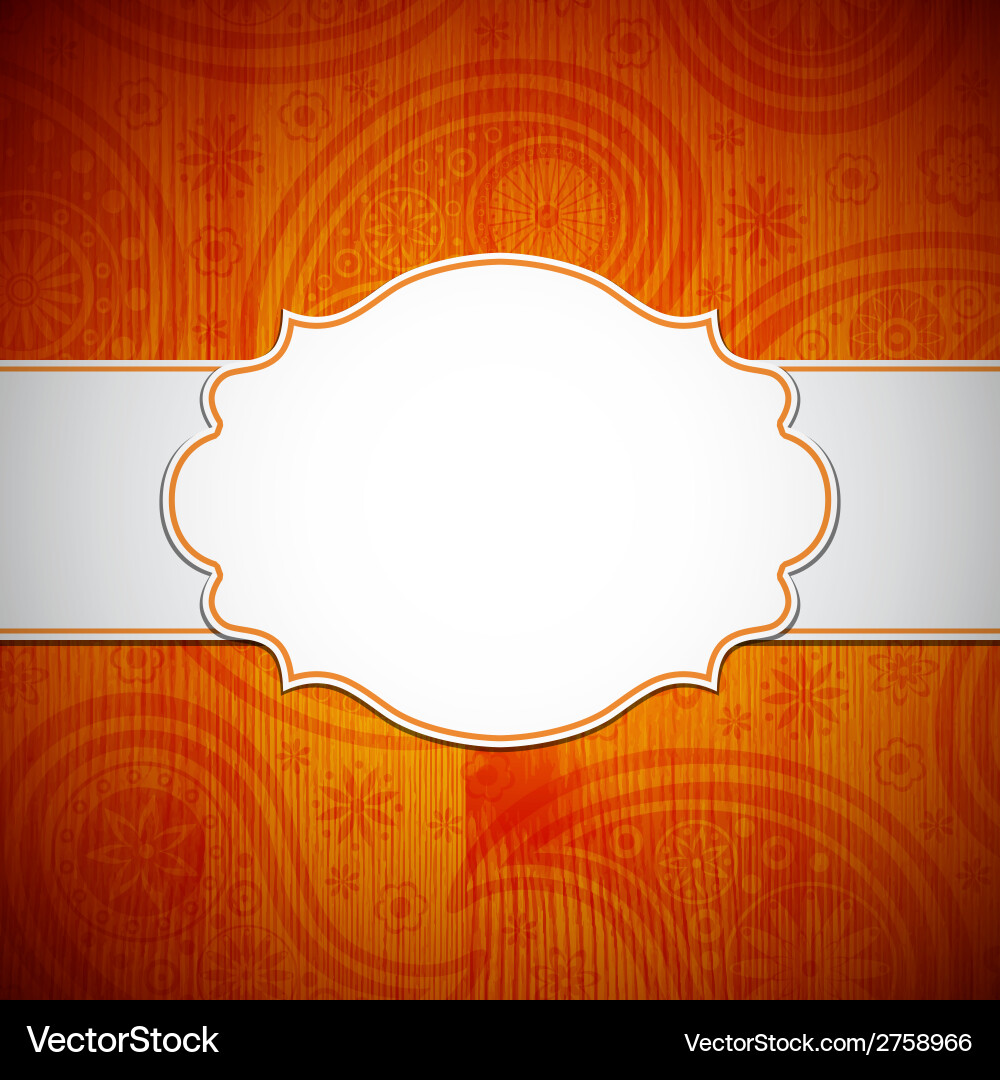 Frame in the indian style Vector Image