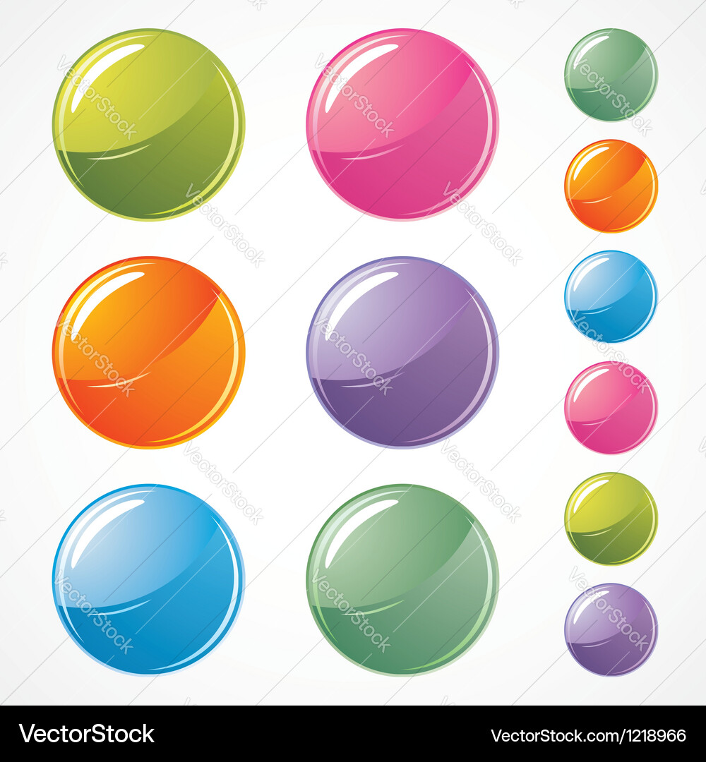 Glossy icon set for web Vector Image