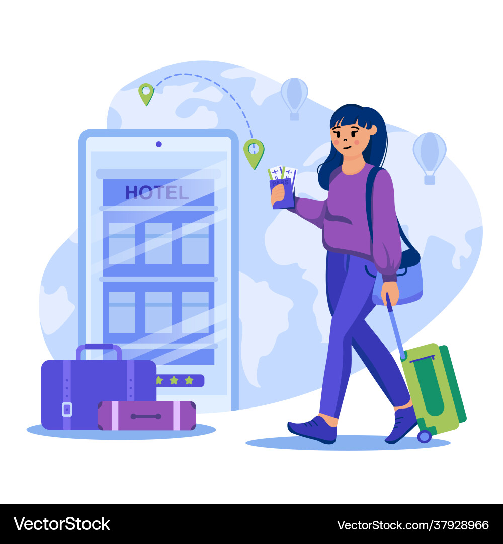 Travel agency concept vector image