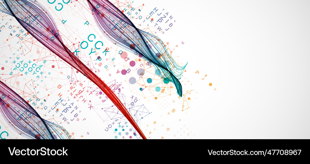Abstract flowing wave lines design element Abstract flowing wave lines design element vector image