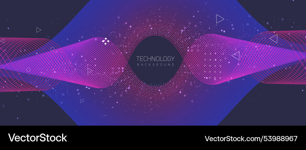 Abstract wave technology and science background Abstract wave technology and science background vector image