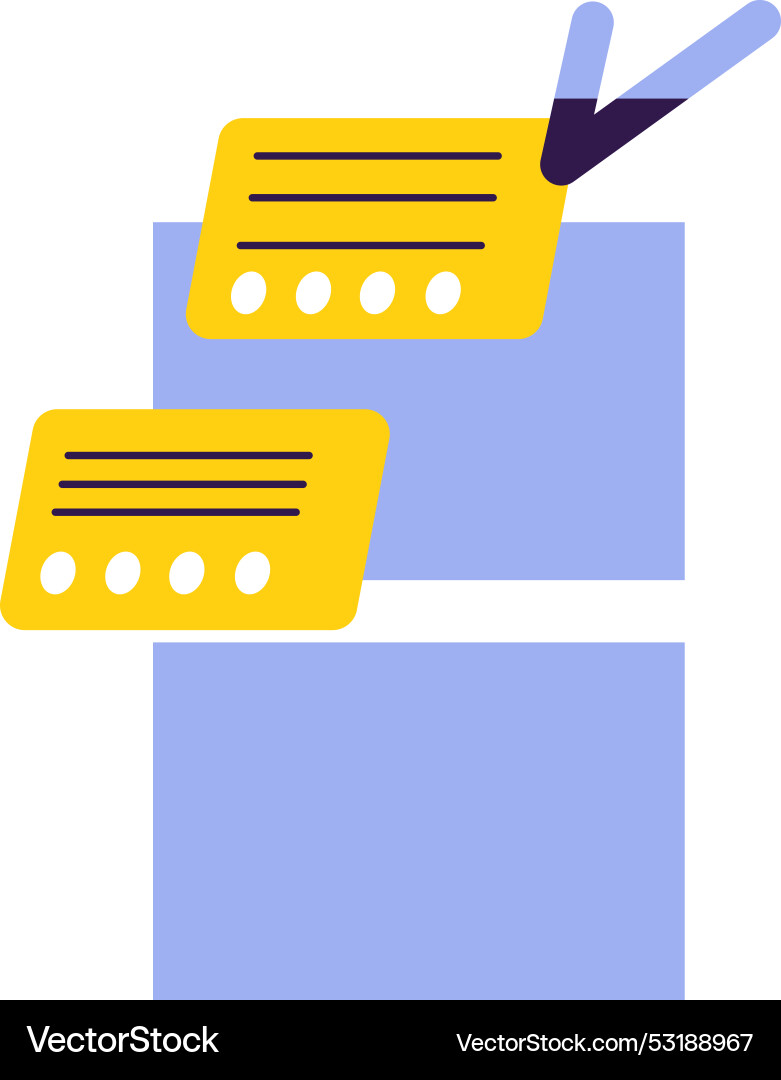 Digital task management interface Digital task management interface Vector Image