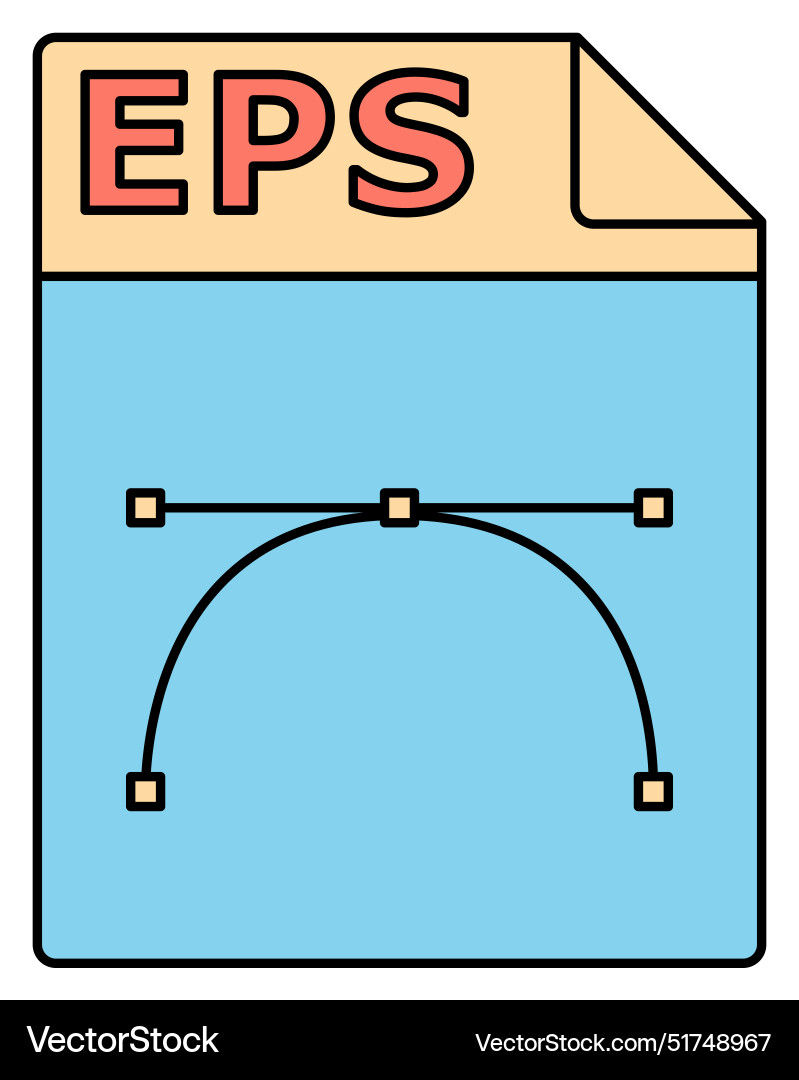 Eps file format icon graphic design vector image