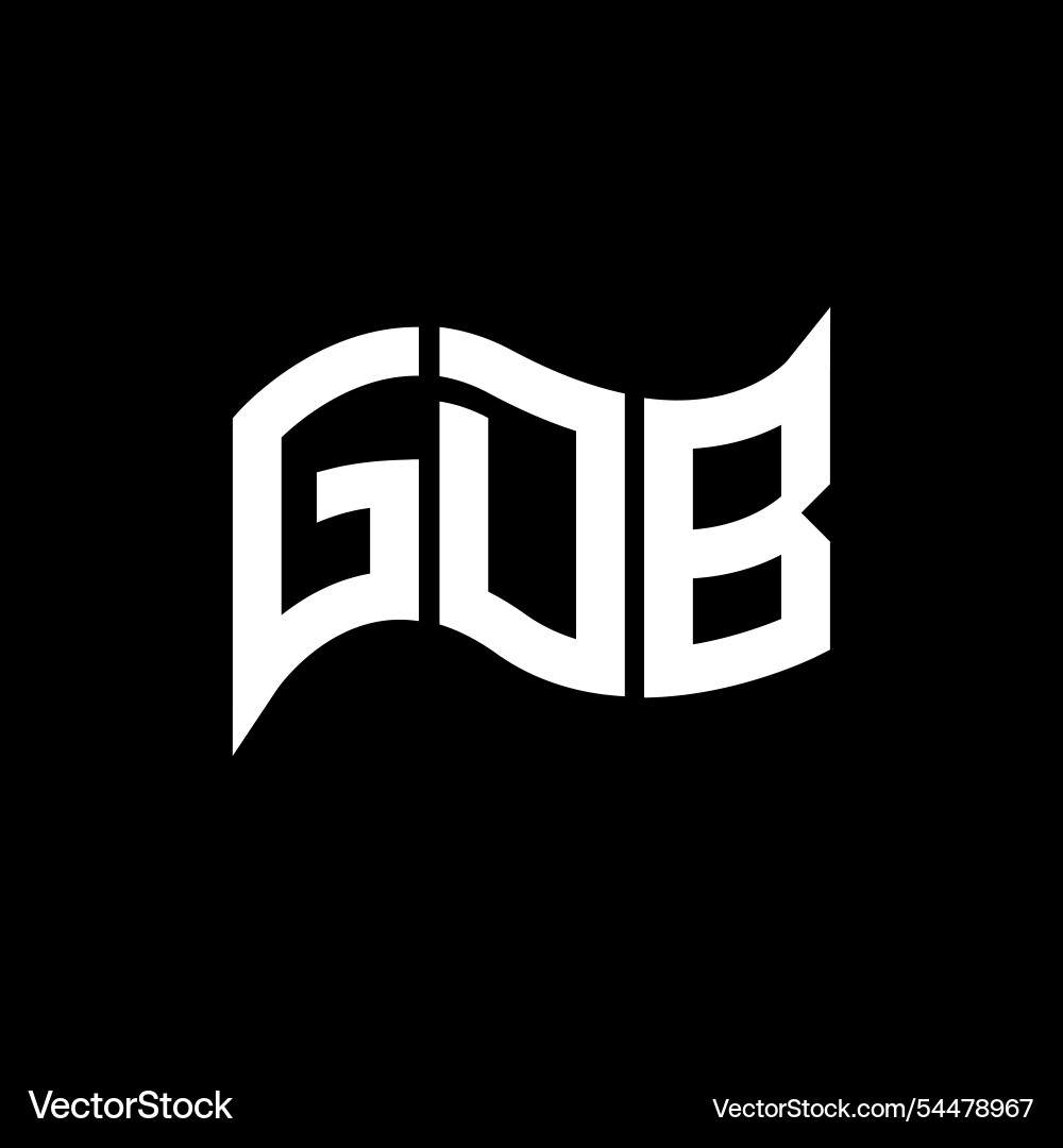 Gdb logo design simple and modern vector image