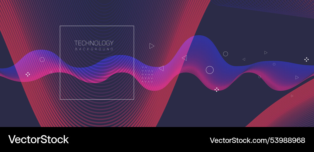 Abstract wave technology and science background Abstract wave technology and science background vector image