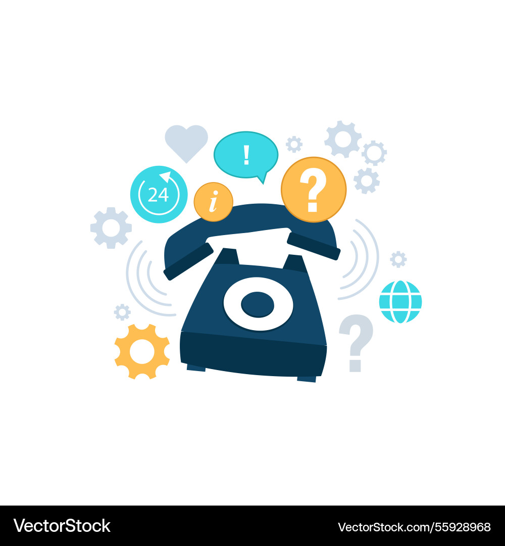 Live support concept royalty free vector image